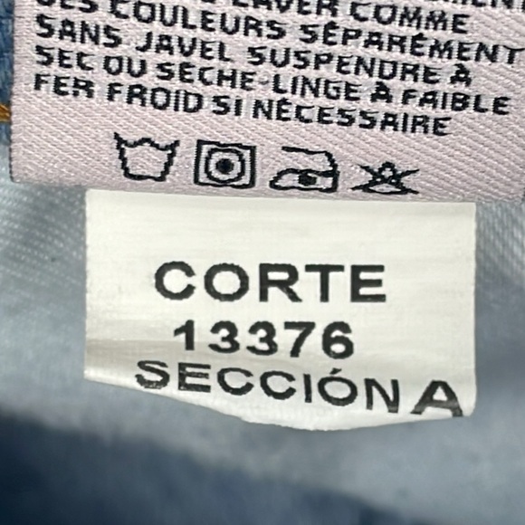 Revice Yin Yang Crop Jeans Split Light Dark Wash Zip Around Front to Back Sz 24 - Picture 15 of 16